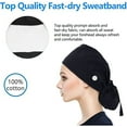 thumbnail image 4 of Awdenio Beanies Hats Scrub Cap With Buttons Bouffant Hat With Sweatband For Womens And Mens, 4 of 5