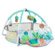 Infantino 4-in-1 Jumbo Baby Activity Gym with Ball Pit, 6-12 Months, Green Succulent