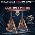 thumbnail image 6 of SAYGOGO Multi-Functional Strength Station Power Tower, 6-Level Adjustable Height, Foldable, 440LB Capacity, Pull up Bar Dip Station for Home Gym, 6 of 8