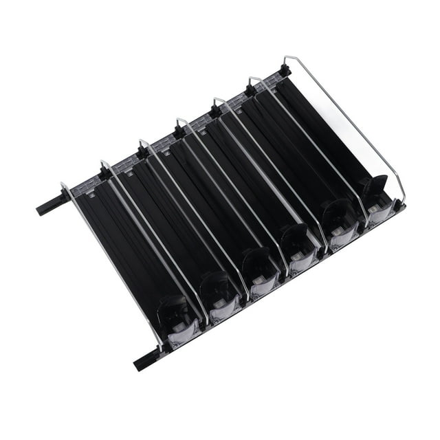 Convenient Automatic Drink Pusher Automatic Drink Pusher Glide Self Serve Drink Dispensing Machine Width Changeable Simple Operation Labor Space Saving Black Self Pushing