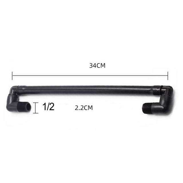 Bgsha Arroseur à Rotation 34cm Connexion Pivotante Réglable Nettoyeur Haute Pression Arroseur de Jardin 1/2 Pouce 3/4 Pouce