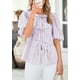 thumbnail image 5 of Blusa PRETTYGARDEN Camisa a rayas con lazo en la parte delantera para mujer 2025, 5 of 9