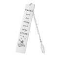 thumbnail image 2 of Inspirational Stainless Metal Bookmark with Charm Motivational Book Mark for Book Lovers Graduation Appreciation & Thank You Easy to Use Craft Supplies Multi Purpose Use Desk Supplies School Supplies, 2 of 5