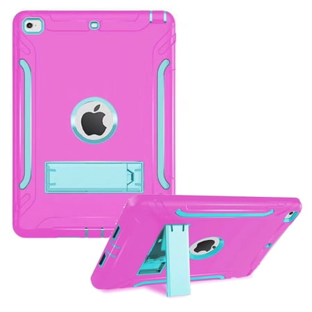 iPad Air 1st Case, Goodest ArmorBox [Three Layer] Convertible Rugged Hybrid Protective With Kickstand Case For Apple iPad Air 1st generation Model A1474/A1475/A1476 Retina Display (Mint/Rose)