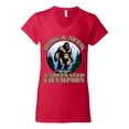 thumbnail image 2 of Wild Bobby Hide and Seek Champion Women Standard V-Neck Tee, 2 of 6