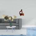 thumbnail image 2 of Escultura De Figura Humana De Metal Nórdico Para Pared, Diseño Decorativo De Flores Y Hojas, Pensador Abstracto, Obra De Arte Colgante Para Comedor, Oficina, Bar, Boda, Hogar, Hotel,, 2 of 8