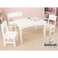 thumbnail image 2 of KidKraft Nantucket Table pour Enfants avec Banc et 2 Chaises - Blanc 26110, 2 of 2