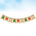thumbnail image 2 of 2 Sets Fireplace Garland Holiday Party Bunting Banner Holiday Party Decoration Holiday Banner Bunting, 2 of 4