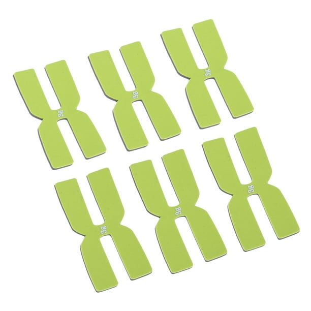 6 piezas de equilibrio de la Raqueta de tenis Sunnimix silicona en Tiras de poder en forma de h verde