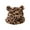 Leopard 2, variant on Bucket Hat Bear Ear Thickened Plush Ball Basin Cap for Outdoor