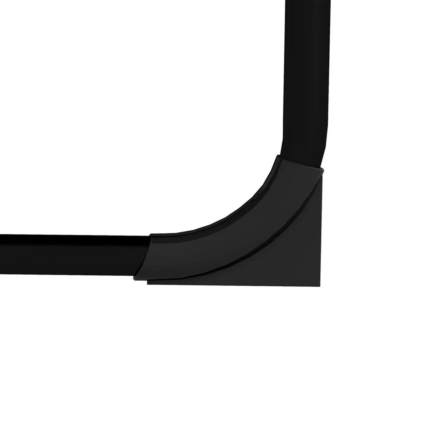 Demi Bonn Outdoor Folding Lounger Chaise with Reclining, Heavy Duty Frame, Portable Relaxation for Beach, Yard, Patio, Black