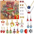 thumbnail image 2 of Calendario de Adviento de Navidad para niñas, 24 piezas, joyería artesanal, pulsera, colgantes, conjunto de caja, regalos de Navidad, decoraciones de Noel, 2024, 2 of 4