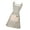 grey, variant on 2. Breathable Cotton Linen Apron Elastic Waistband & Utility Pockets for Chefs Caterers Home Kitchen