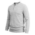 thumbnail image 7 of MiYuan Mens Quarter Zip Shirts Casual Winter Fall Knit Textured Long Sleeve Shirt Beach Vacation Stretchy Golf Shirts, 7 of 7