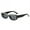 Black, variant on Womens Mens Fashion Sunglasses Diamond Studded Small Square Rhinestone Design with AC Lens and PC Frame and 99 Percent