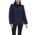 thumbnail image 3 of Wantdo Women's Recycled Winter Jacket Quilted Puffer Coat Winter Coat with Removable Hood Navy S, 3 of 12