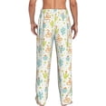 thumbnail image 3 of Uemuo Snake And Cactus Pattern Men's Wide Leg Palazzo Lounge Pants with Pockets Light Weight Loose Comfy Casual Pajama Pants-Small, 3 of 9