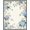 Blue Pink, Pattern 13, variant on ODIKA 8'x10' Washable Area Rug Hydrangea Floral Bloom Cluster With Eucalyptus Leaf Plaid Border for Dining Room, Large Office, Lounge, Non-Slip Chair-Friendly Mat
