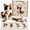 C, variant on DIY Patchwork Kitty Craft Kit, Sewing Stuffed Animal Set, Felt Plushie Making Supplies, Beginner Hand Sewing Project, Educational Activity for Family Bonding​, F