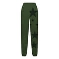 thumbnail image 4 of Puntoco Pantalón De Mujer Con Cordón Y Estampado De Estrellas De Moda Verde Militar S, 4 of 5