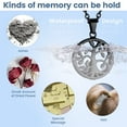 thumbnail image 4 of KeyStyle Urn Necklaces for Ashes Stainless Steel Pendant Necklaces for Women Memorial Jewelry for Ashes Holder Tree of Life Necklace, 4 of 9