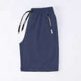 thumbnail image 2 of Yuanlong Pants Summer Adult Solid Color Wide Leg Sporty Shorts With Drawstring Stretch Breathable Sporty Cropped Pants, 2 of 9