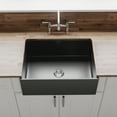 thumbnail image 2 of 27 x 19 Inch Crestwood Farmhouse sink, Charcoal Fireclay Kitchen sink, Single Bowl Apron Front, Plain Farm Sink, 2 of 8