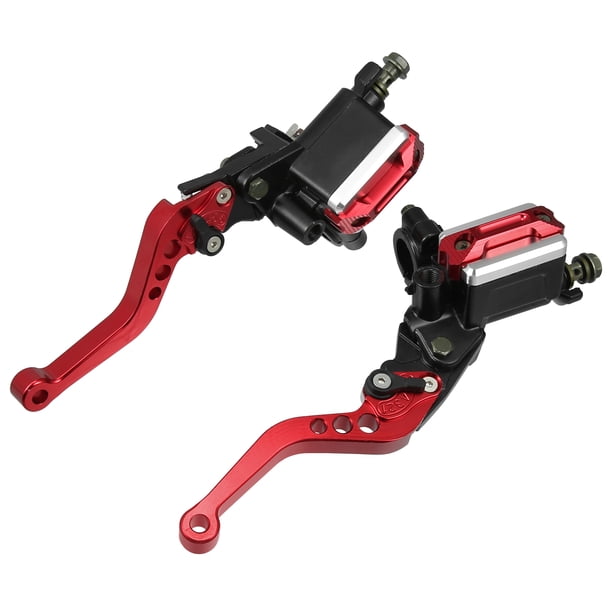 1 Par Manillar Freno Embrague Unique Bargains Motocicleta Doble Hidráulico rojo