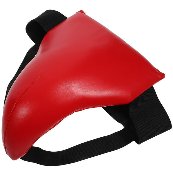 DEEPCRAFF 1Set Red Sponge Groin Protector for Daily Exercise and Fitness