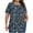 New5/Multicolor, variant on Otvok Womens Plus Size Tops Crew-Neck Short-Sleeved Pleated Loose Blouses