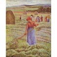 thumbnail image 2 of Pissarro, Camille 12x14 White Modern Wood Framed Museum Art Print Titled - Hay harvest at Eragny-sur-epte, 2 of 4
