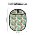 thumbnail image 3 of Pofeuu Flamingo And Monstera Print Silicone Pot Mat Mitten With Hanging Loop Heat Resistant Oven Mitts Non-Slip Bbq Baking Smoking Potholders, 3 of 7