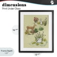 thumbnail image 4 of Stupell Industries Rustic Lodge Peaceful Spring Animals Black Framed Print Under Glass, 13 x 16, by Grace Popp, 4 of 8