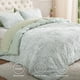 thumbnail image 2 of Juego de Edredón Bedsure Queen Size 3 Piezas Verde Salvia 3D Esponjoso, 2 of 8
