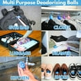 thumbnail image 6 of Air Jungles 3-in-1 Odor Eliminator Balls, Fresh Linen, 6 Count, Deodorizer and Odor Remover for Shoes, Gym Bags, Lockers, Closets, Hampers, and Drawers, Essential Oil Air Freshener, 6 of 8