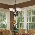 thumbnail image 2 of Beaumont Lane 4 Light Tea Stone Glass Chandelier in Rubbed Bronze, 2 of 4