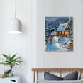 thumbnail image 3 of ONETECH Beautiful Snowman Lighted Canvas Wall Art Print 12x 16 With Timer | Canvas Wall Art Print Design (Beautiful Snowman,12" x 16"), 3 of 4