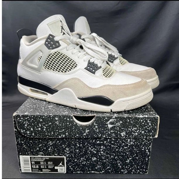 Ni - ke Size 11 - Ni - ke Air Jordan 4 Retro Military Black Men's Shoes - Ships Now