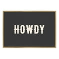 thumbnail image 5 of Kate and Laurel Sylvie Howdy Landscape Black Framed Canvas Wall Art by Honey Island Studio, 23x33 Bright Gold, Cute Western Cowboy Art for Wall, 5 of 7