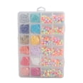 thumbnail image 1 of Letter Beads Kit, Bracelets Making Beads Kit Colorful Fadeless 2100pcs Beads  for Making Necklaces for Christmas Decoration, 1 of 8
