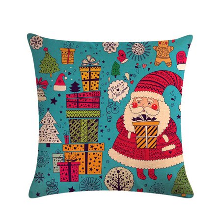 1pc Christmas Decorations For Xmas Pillowcase Santa Claus Pillow