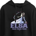 thumbnail image 3 of Disney Frozen 2 - Elsa Face Your Fear - Juniors Cropped Pullover Hoodie, 3 of 5