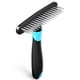 thumbnail image 1 of Deshedding Brush DOGI, rastrillo para subpelo para perros y gatos, color azul, 1 of 7