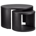 thumbnail image 1 of Bouclair Black Set of 2 Nesting Coffee Tables, 1 of 5