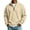 CD58_Khaki, variant on Quarter Zip Waffle Pullover Sweatshirts for Men Long Sleeve Sweater Mock Neck Sweater Casual Winter Fall Sweatshirt Light Green L