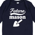 thumbnail image 4 of Inktastic Future Mason Brick Block Occupation Boys or Girls Long Sleeve Baby Bodysuit, 4 of 5