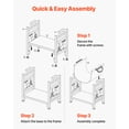 thumbnail image 5 of VEVOR Indoor Firewood Rack, 1.5 ft Curved Log Holder with Canvas Carrier,40lb Weight Capacity Wood Storage Stand,Powder-Coated Steel Firewood Holder, HeavyDuty Wood Pile Stacker Rack for Fireplace, 5 of 9