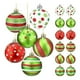 thumbnail image 2 of Juego de Adornos Navideños de Plástico Mate Pintados a Mano de 6 Cm | 12 Bolas Navideñas para Decorar Árboles, Coronas y El Hogar, 2 of 6