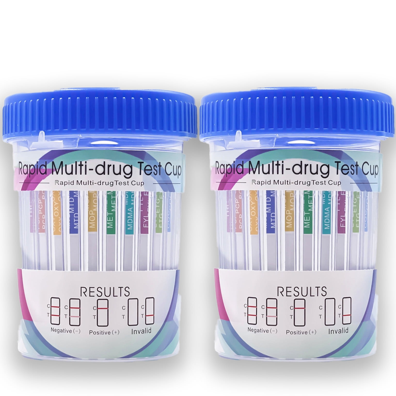 THC Test 14 Panel (2 pack) Kit QuickScreen Cup Drug, COC, AMP, BAR, BZD, BUP, COC300, MDMA