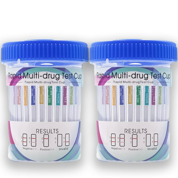 THC Test 14 Panel (2 pack) Kit QuickScreen Cup Drug, COC, AMP, BAR